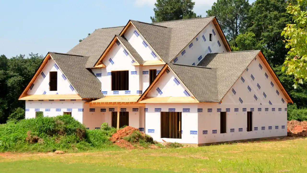 Two mint chocolate milkshakes with whipped cream and green sprinkles.