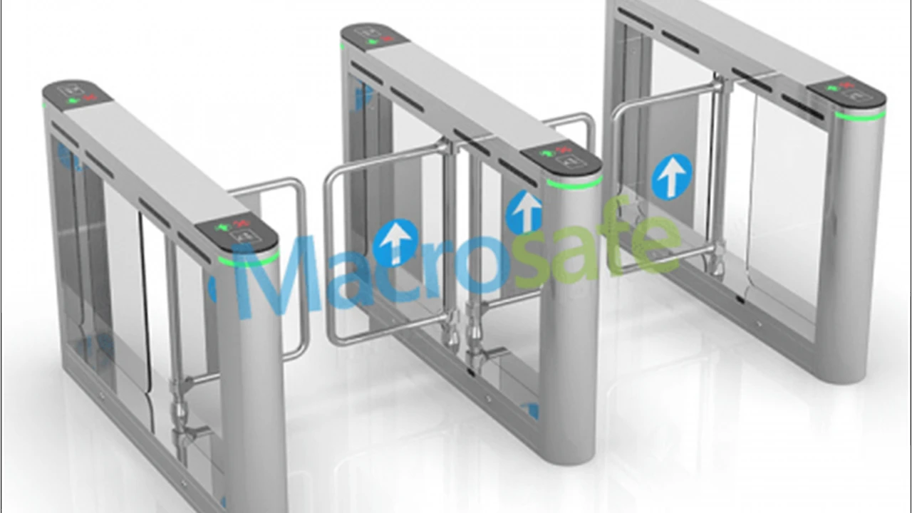 Close up on a plate of mashed potatoes, topped with baked pork chops with cream of mushroom soup, and a side of green beans.